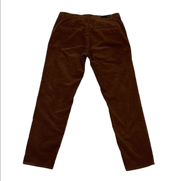 AG Adriano Goldschmied Caden Corduroy Trouser in Dark Walnut - Picture 6 of 13